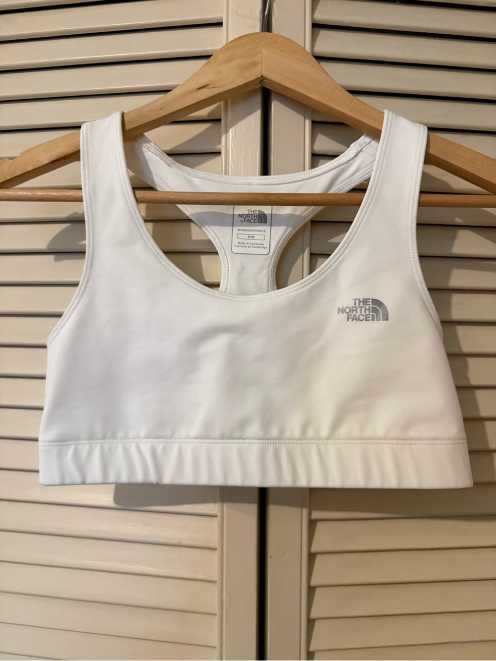 The North Face White Racerback Sports Bra